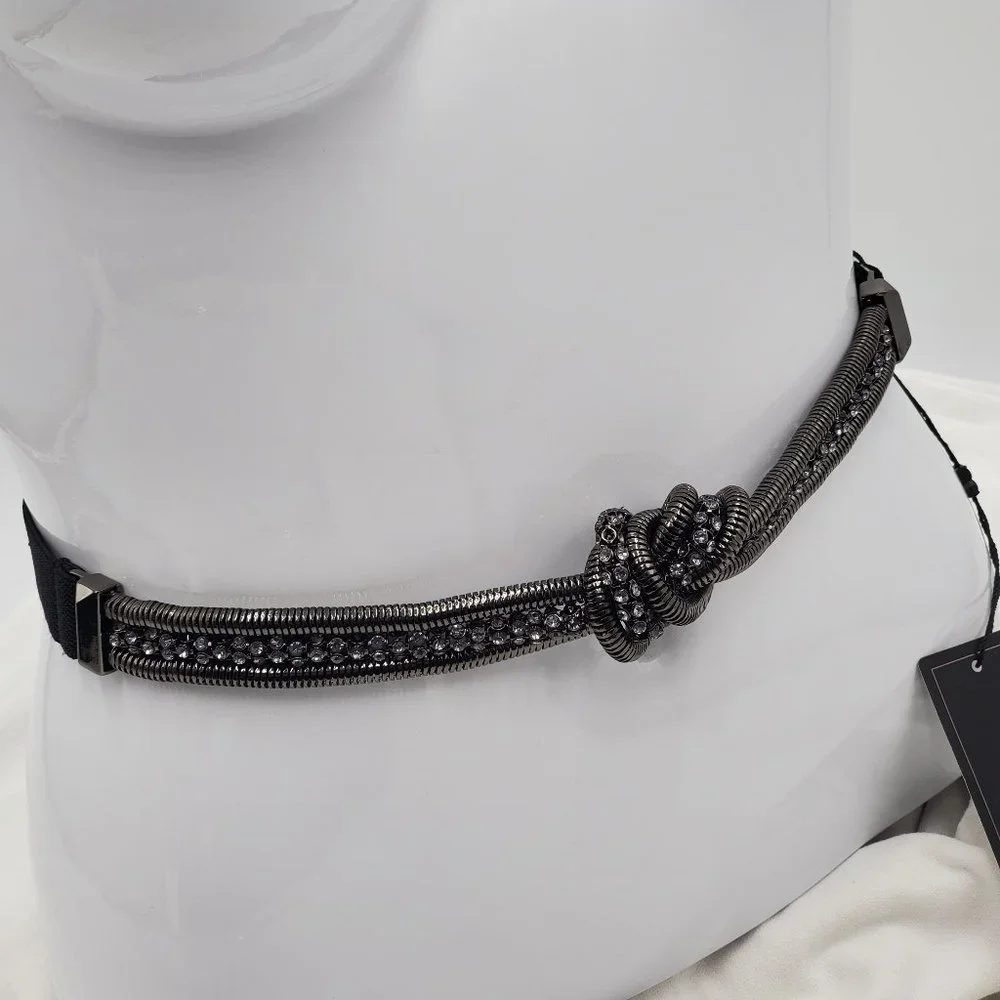 BCBGMaxAzria Knotted Rhinestone Belt - NWT
